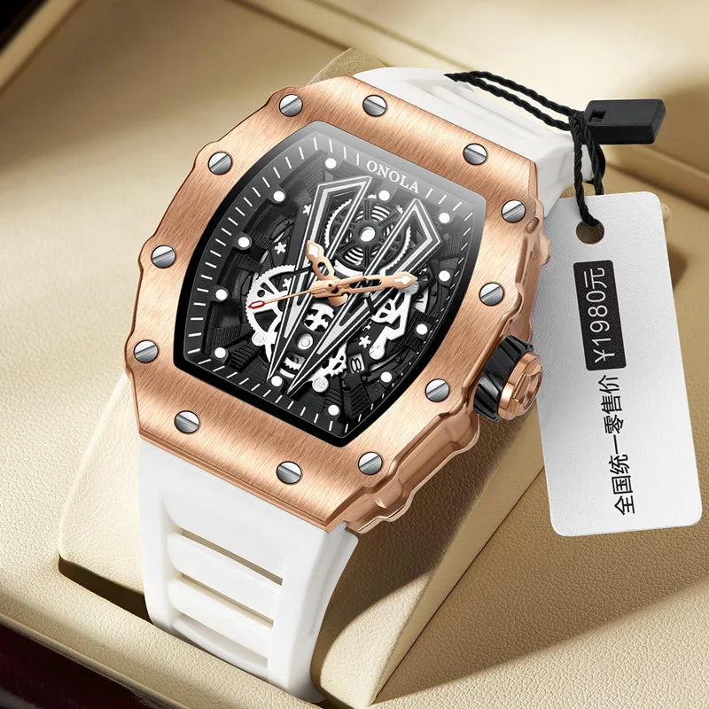 ONOLA Men's Watch – Quartz, Sports, Waterproof, Luxury Dress Watch