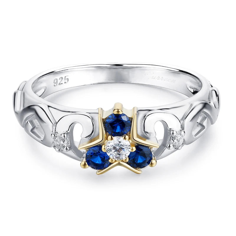Zelda Zora Sapphire 925 Silver Engagement Ring