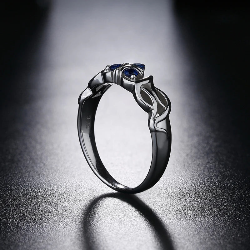 Zelda Zora Sapphire 925 Silver Engagement Ring
