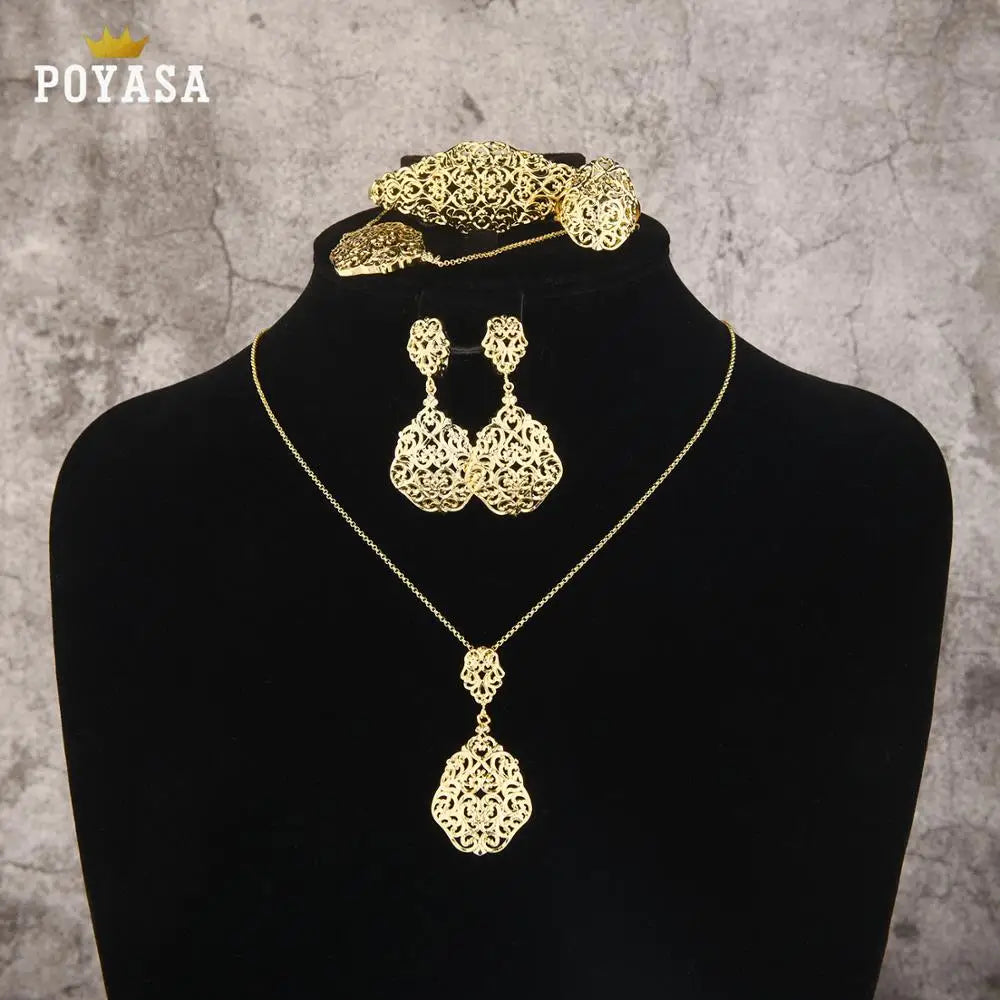 Moroccan Caftan Copper Jewelry Set for Women