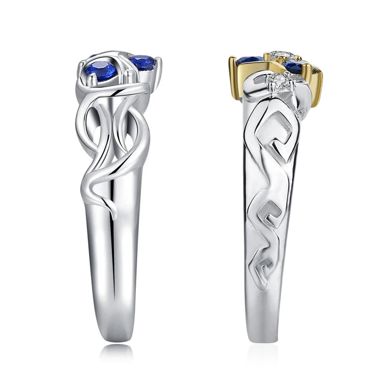 Zelda Zora Sapphire 925 Silver Engagement Ring
