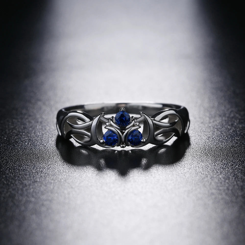 Zelda Zora Sapphire 925 Silver Engagement Ring