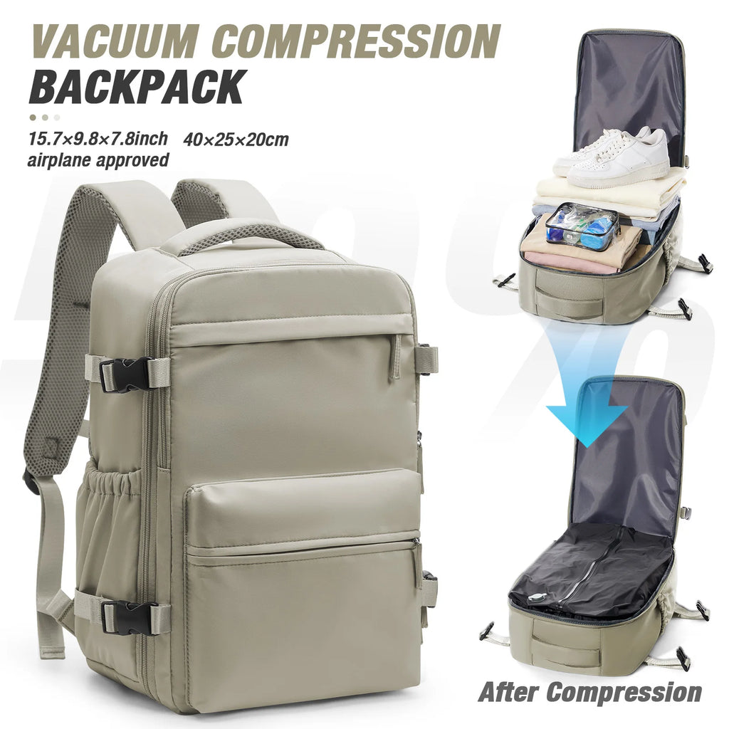 Travel Vacuum Storage Backpack – Compressed Clothes Bag