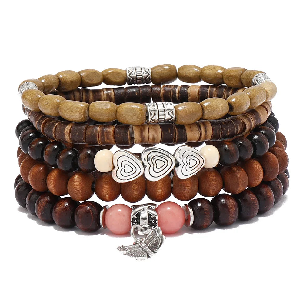 Bohemian Charm Bracelets Set