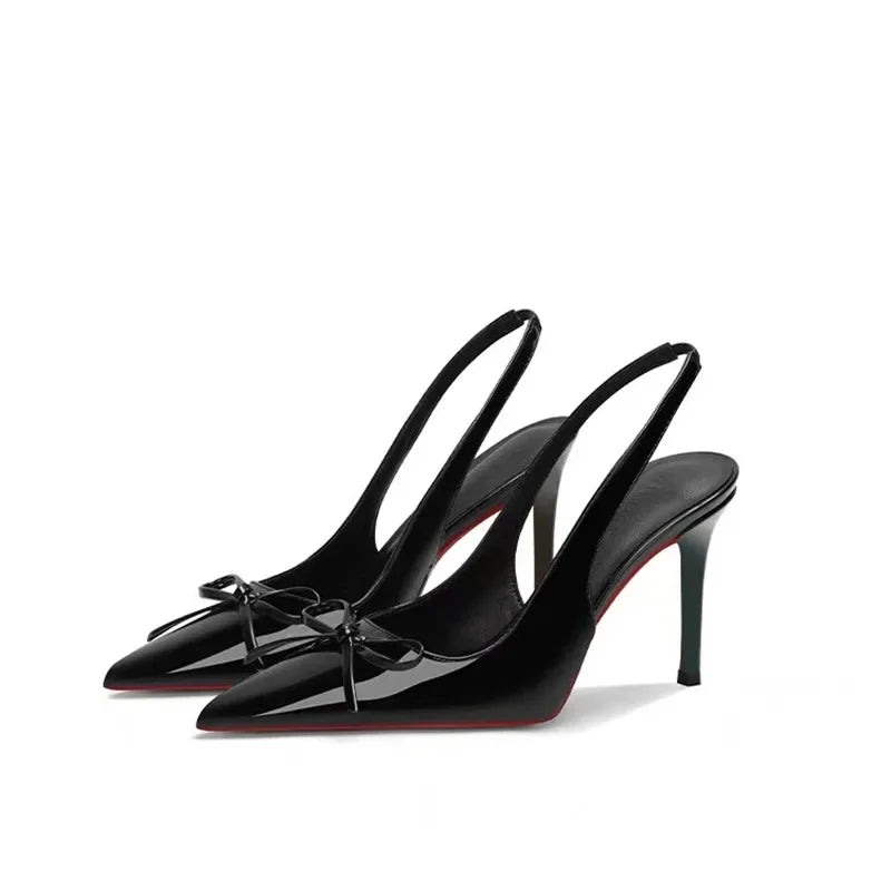 Women's Pointed Toe Slip-On High Heels – French Style