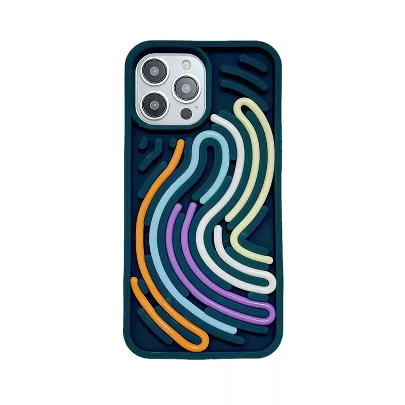 Funny Silicone Sensory Decompression iPhone Case for iPhone 11–17 Pro Max