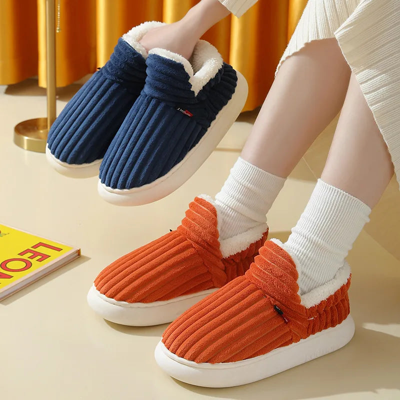 Pallene Furry Winter Slippers – Cozy Indoor Plush Shoes for Women & Men