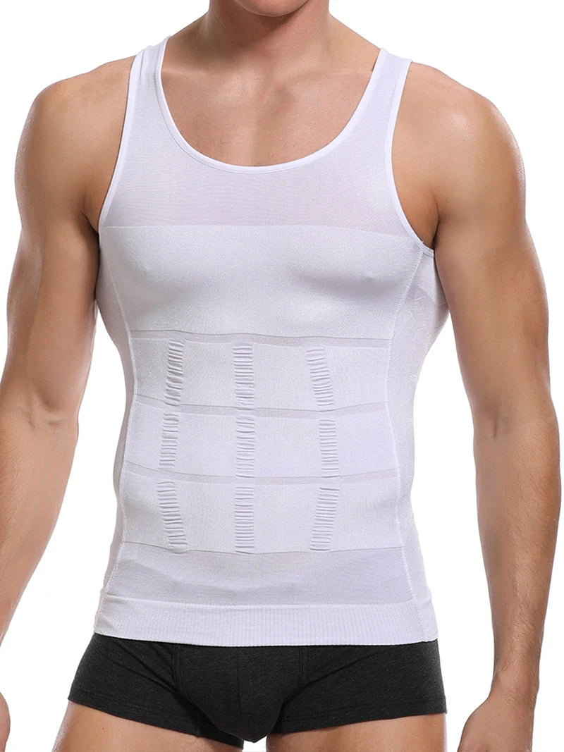 Men's Slimming Body Shaper Vest – Abs Control, Gym Workout, Compression Tank Top, Sleeveless