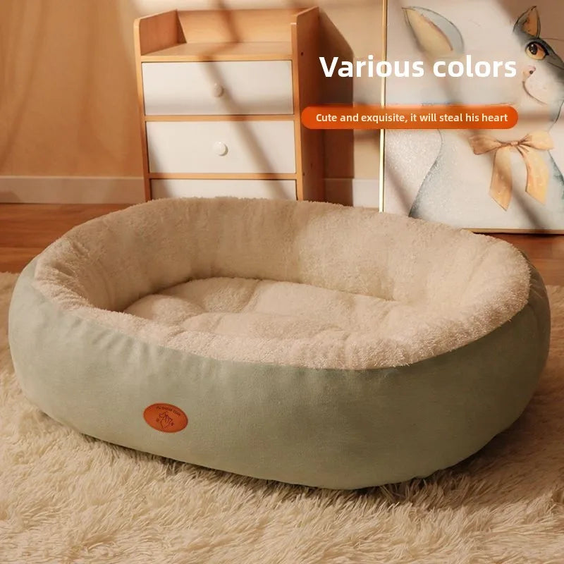 Oval Pet Nest – Summer Cool & Winter Warm, for Medium & Large Dogs and Cats