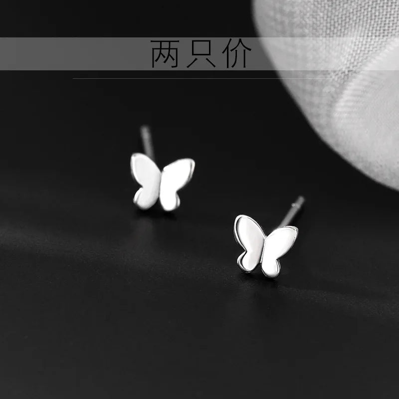 Papillon Mini – Sterling Silver Stud Earrings