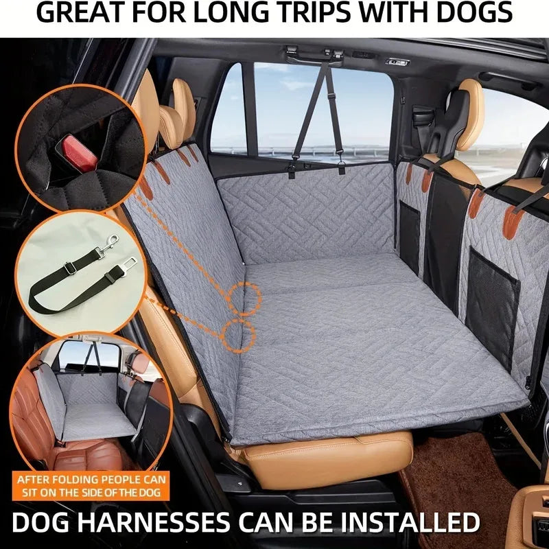 Dog Car Seat Cover – Waterproof, Scratch-Proof, Nonslip, Durable Pet Hammock