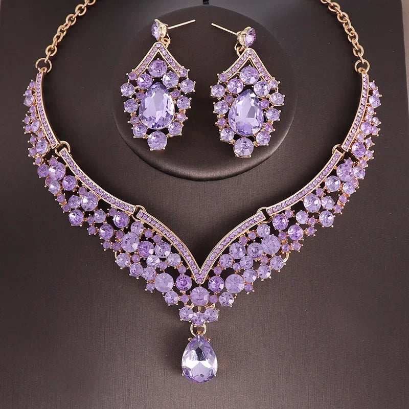 Brillance AB – Crystal Choker & Earrings Set
