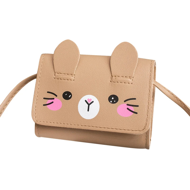 Kids Mini Handbag – PU Leather, Crossbody, Cute Coin Purse for Girls
