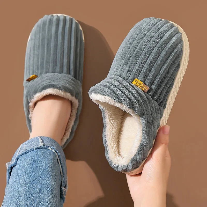 Pallene Furry Winter Slippers – Cozy Indoor Plush Shoes for Women & Men