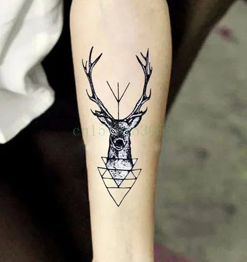 Waterproof Temporary Tattoo – Heartbeat Line, Small, Body Art for Women & Girls