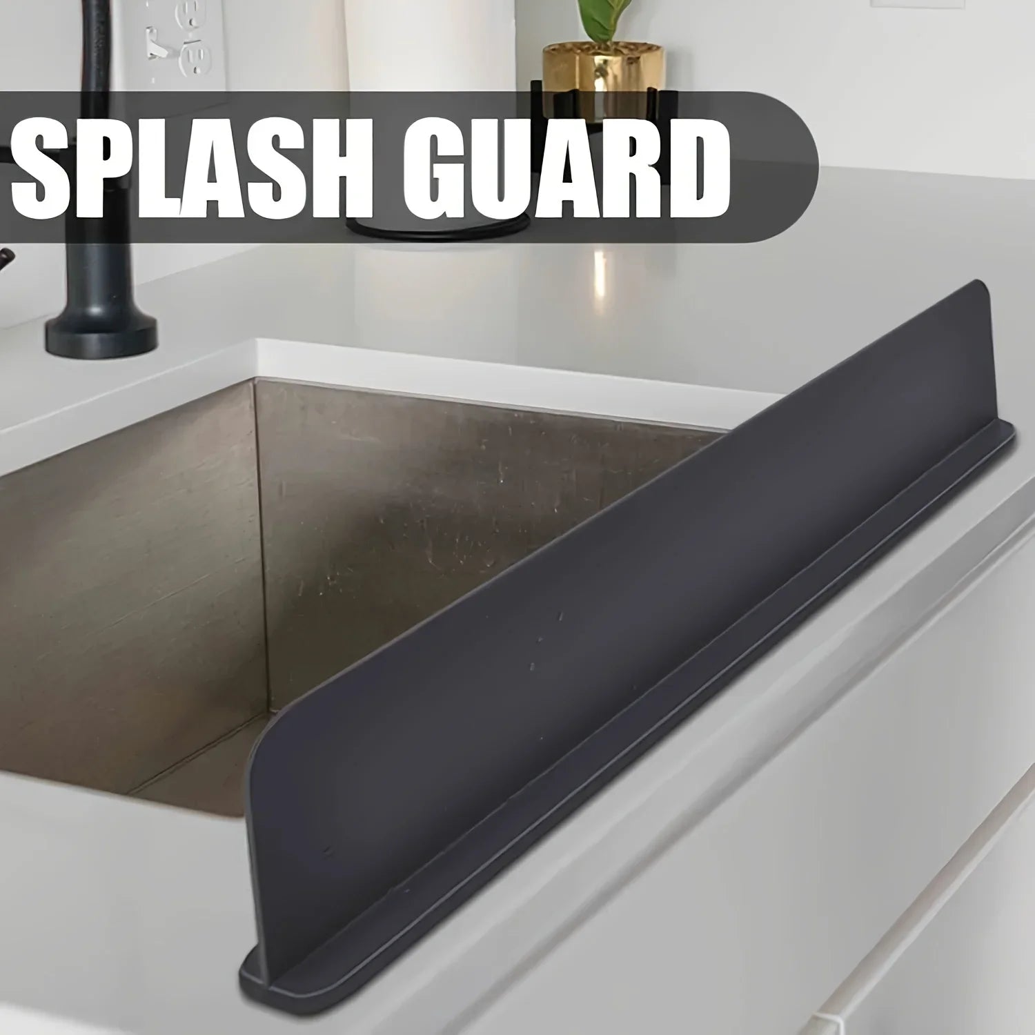 Silicone Sink Splash Guard for Faucet & Dish Protection