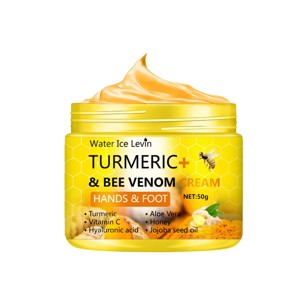 Turmeric & Bee Venom Foot Cream – Anti-Dry, Crack Repair, Hand & Foot Skin Care, 50g