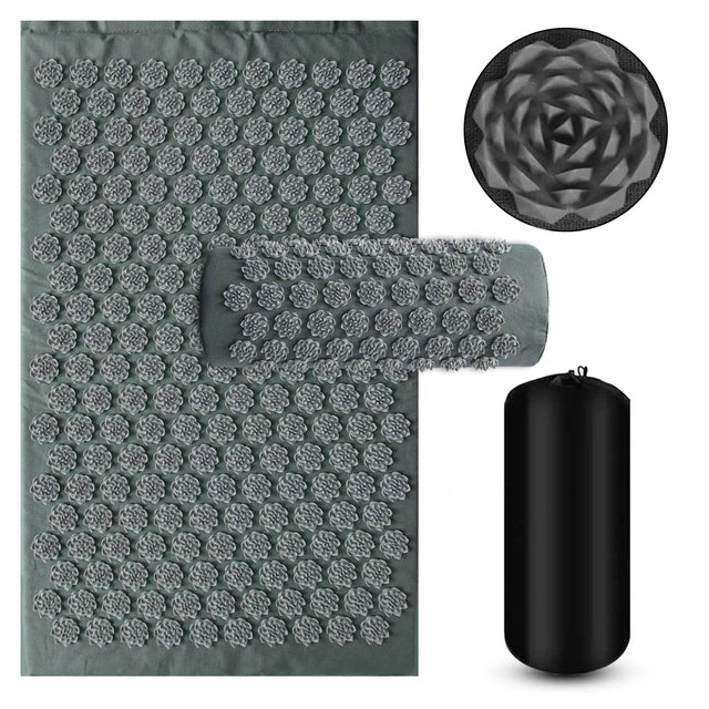 Acupressure Yoga Mat – Kuznetsov Applicator, Spikes Cushion, Foot & Body Massage