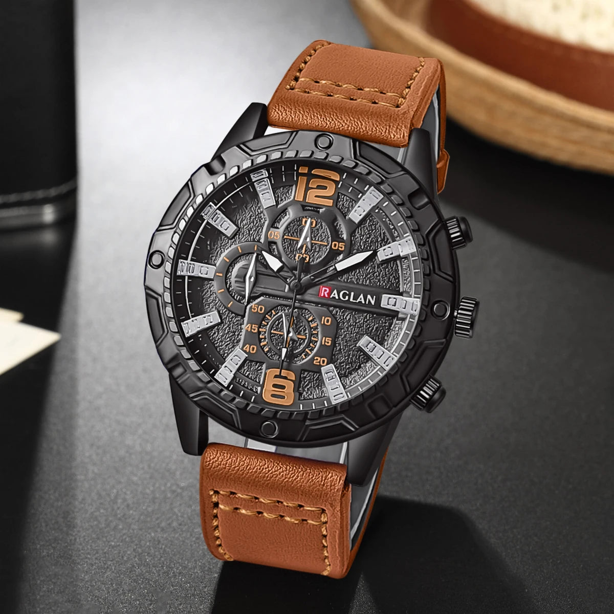 Men's Fashion Watch – Leather Strap, Top Brand, Wristwatch Gift