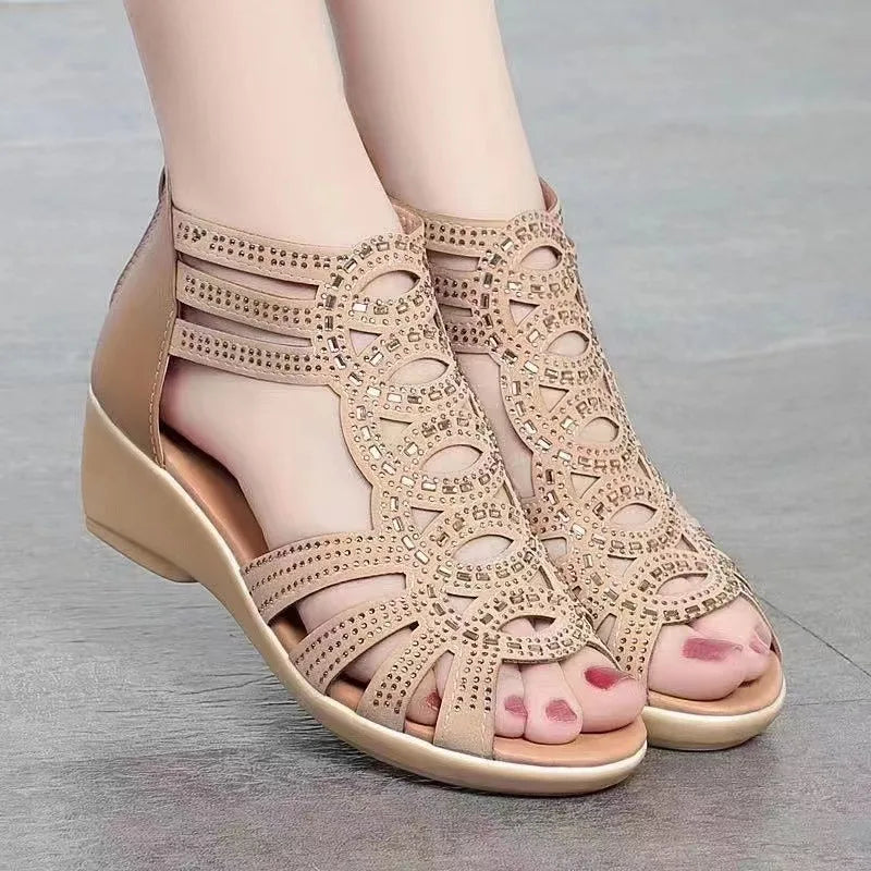 Women’s Soft Leather Roman Sandals