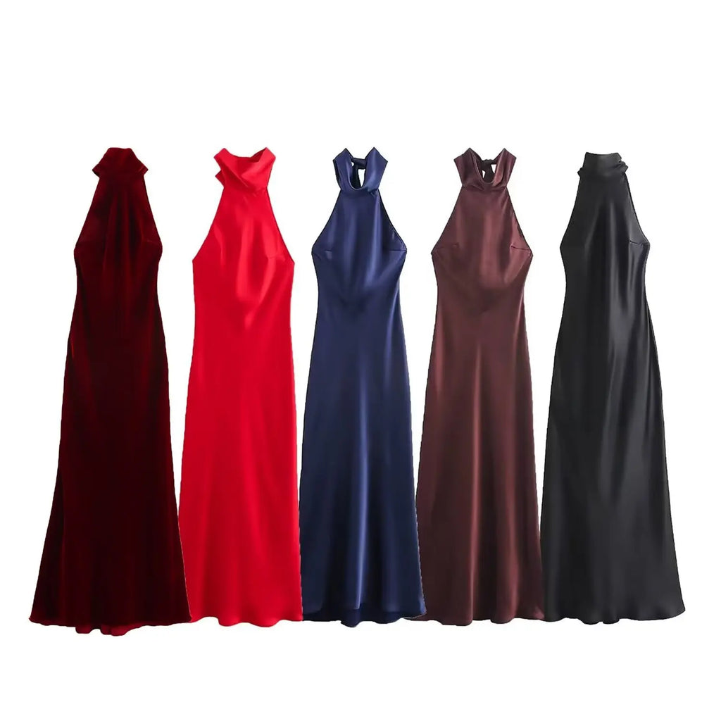 Sleeveless Backless Slim Summer Dress