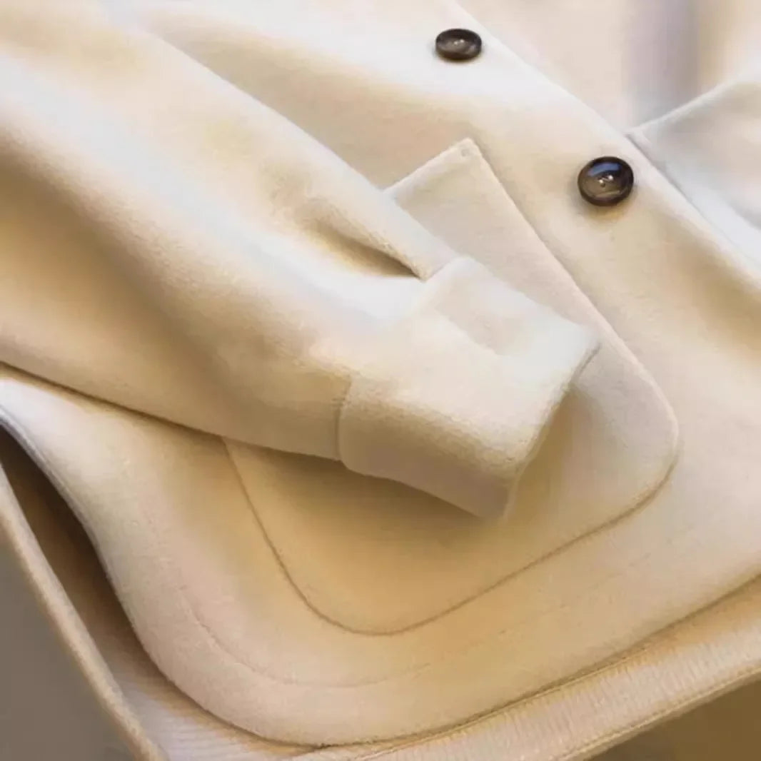 Manteau Femme Tricoté – Coupe Ample, Capuche, Style Coréen Automne/Hiver
