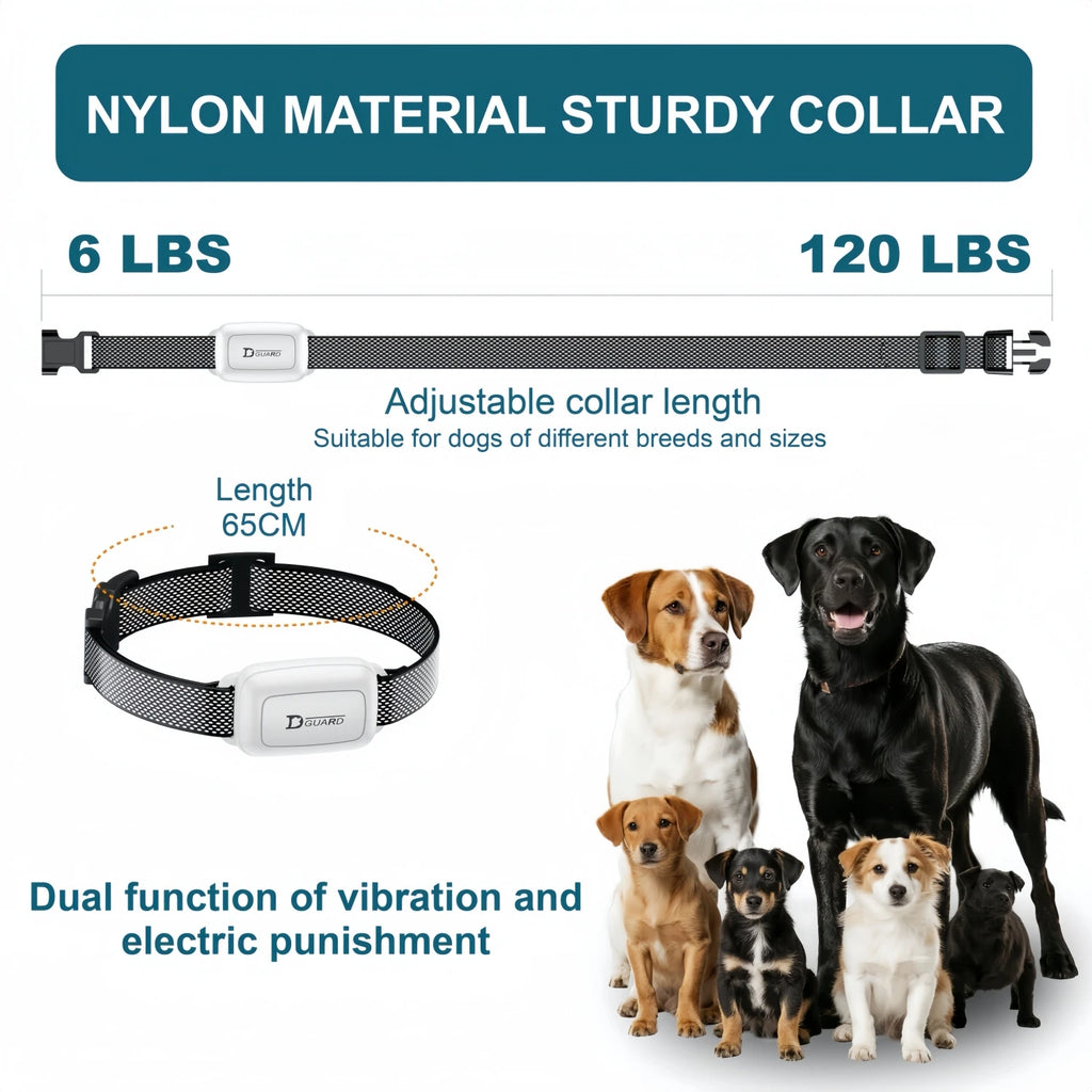 YHLC Automatic Anti-Bark Dog Collar – 3300ft, Rechargeable, Electric Training