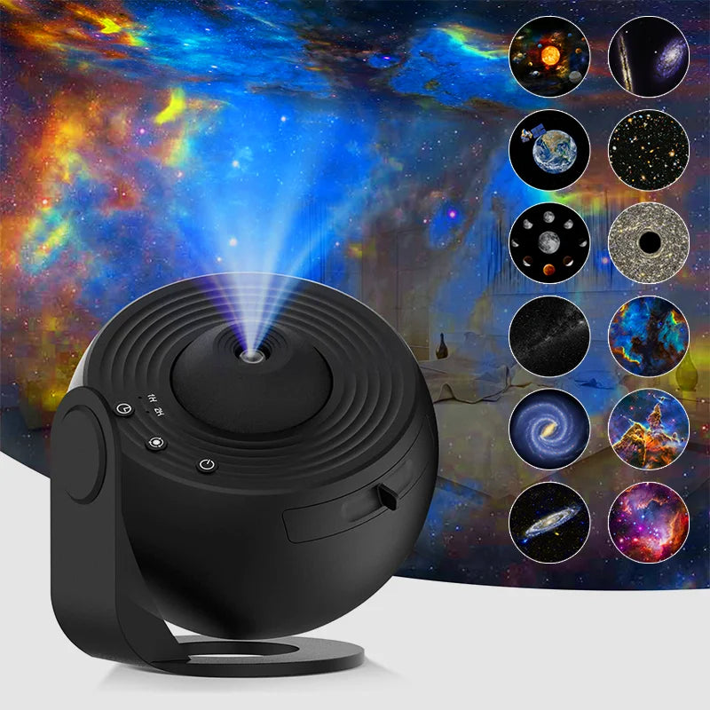 Galaxy Starry Sky Projector Lamp with 360° Rotation