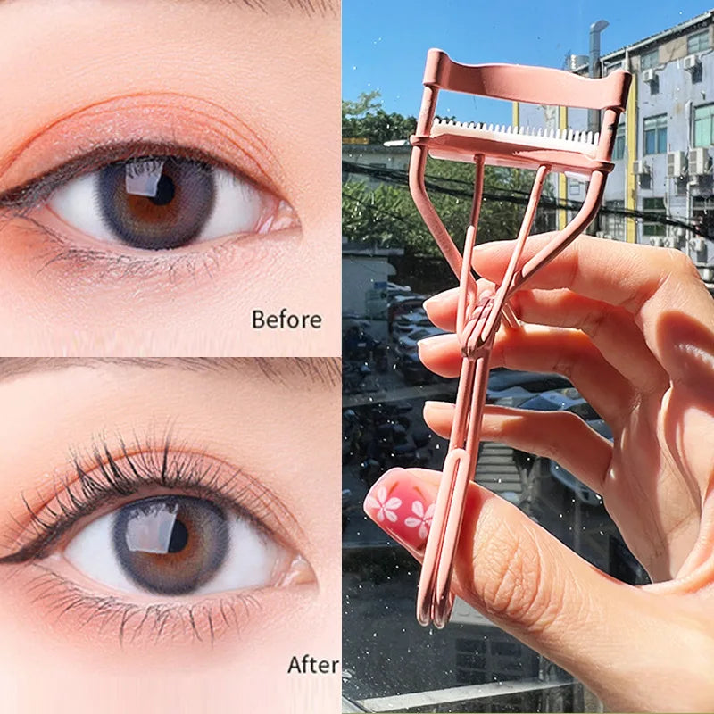 Eyelash Curler Comb – Fits All Eye Shapes, Lash Lift Clip, Includes 1 Silicone Refill Pad