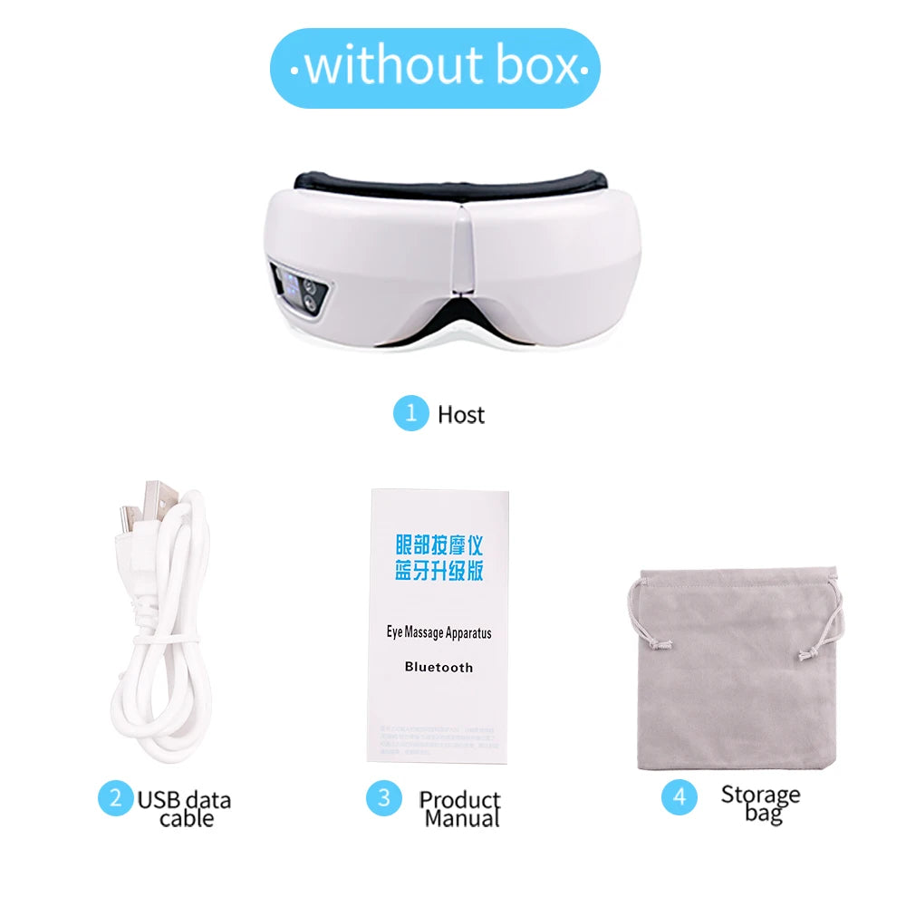 Smart Vibration Eye Massager – Airbag Compress, Bluetooth Music, Eye Relaxation & Fatigue Relief Sleeping Mask
