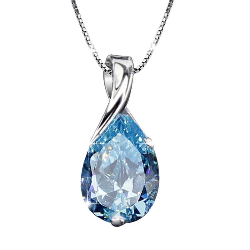 Larmes d’Ange – S925 Crystal Pendant Necklace