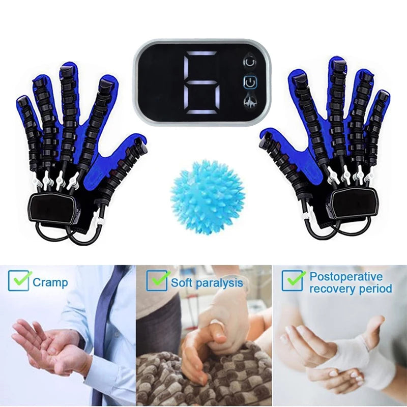 Intelligent Massage Gloves – Rehabilitation for Stroke & Hemiplegia, Hand Function Recovery, Finger Exercise