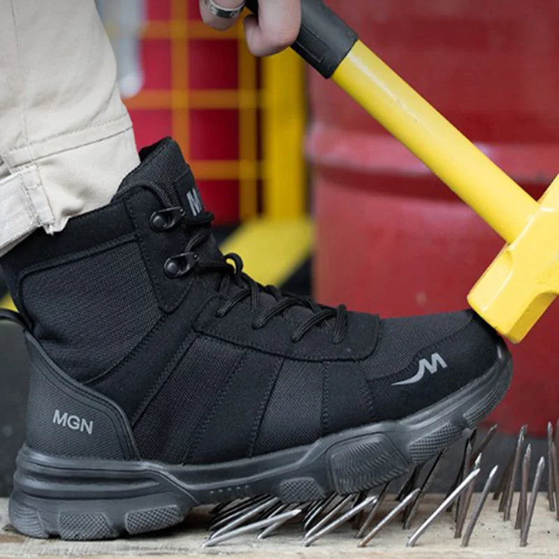 Work Boots – Steel Toe, Puncture-Proof, Non-Slip, Tactical Safety Shoes for Men & Women
