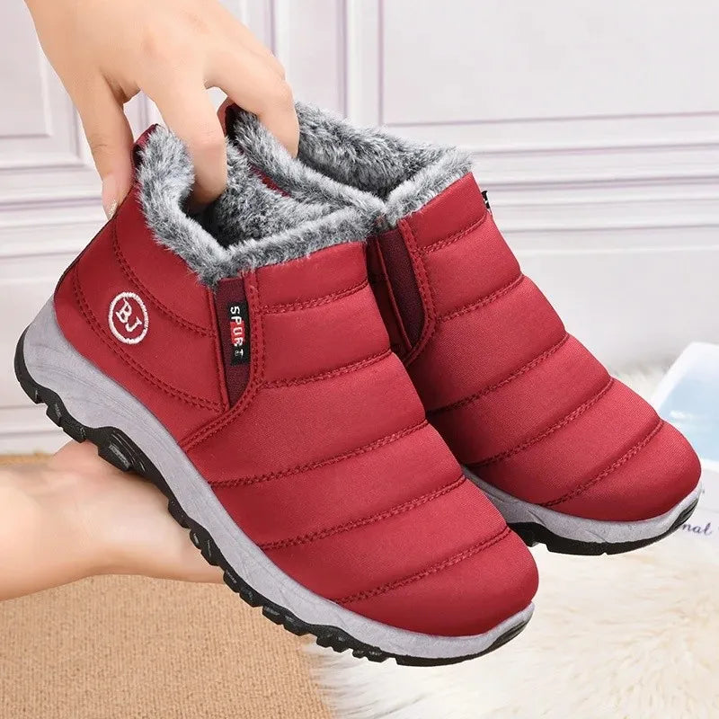 Women’s Winter Fleece-Lined Warm Cotton Shoes