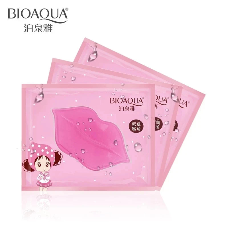 50PCS BIOAQUA Collagen Lip Masks – Moisturizing, Anti-Aging, Wrinkle Care, Gel Pads