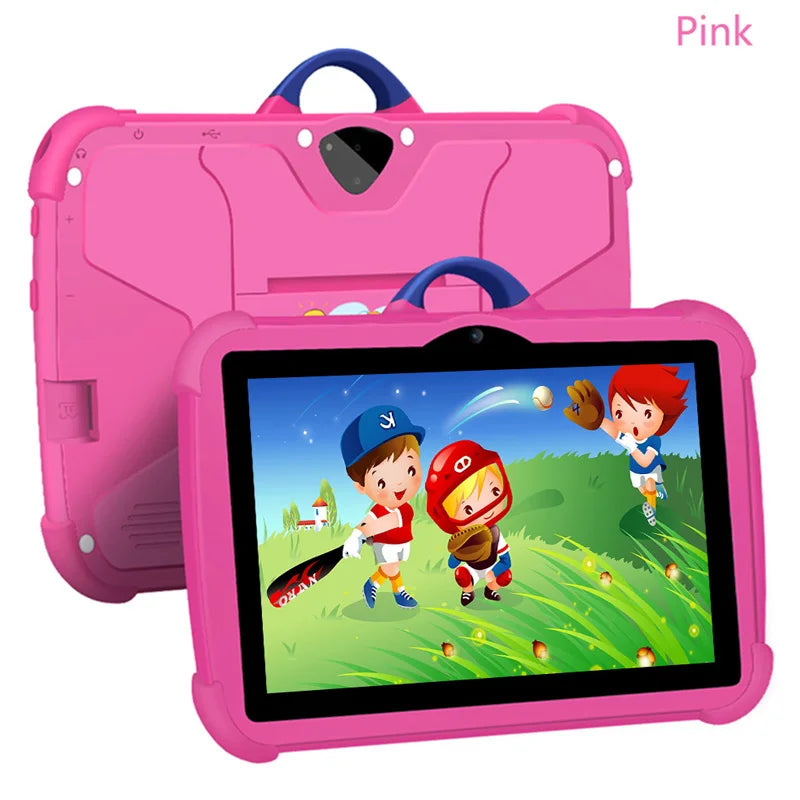 Kids Cartoon Tablet – 7", Quad-Core, 4GB RAM, 64GB ROM, Android Educational Gift
