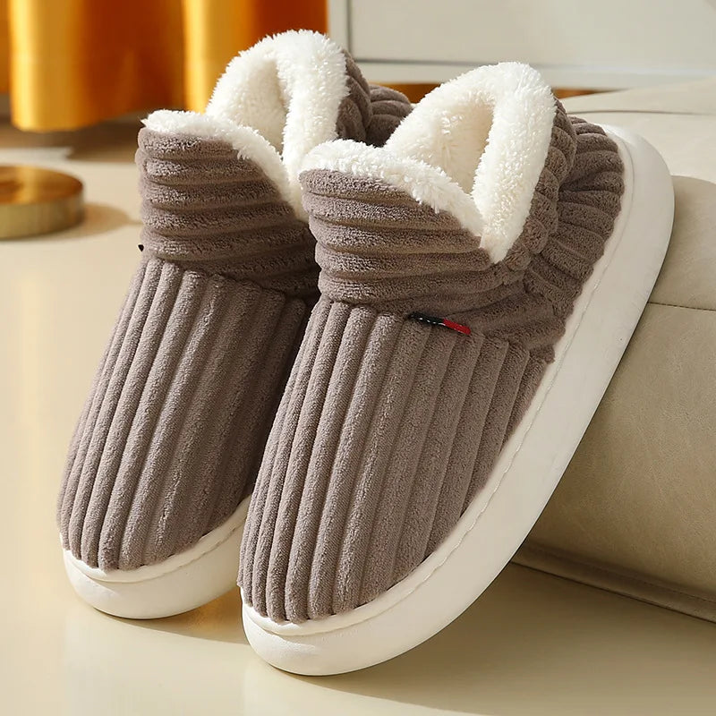 Pallene Furry Winter Slippers – Cozy Indoor Plush Shoes for Women & Men