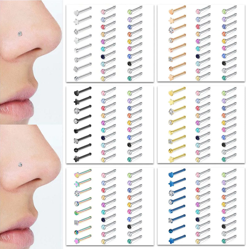 Éclat Set – 28pcs Nose Stud Collection