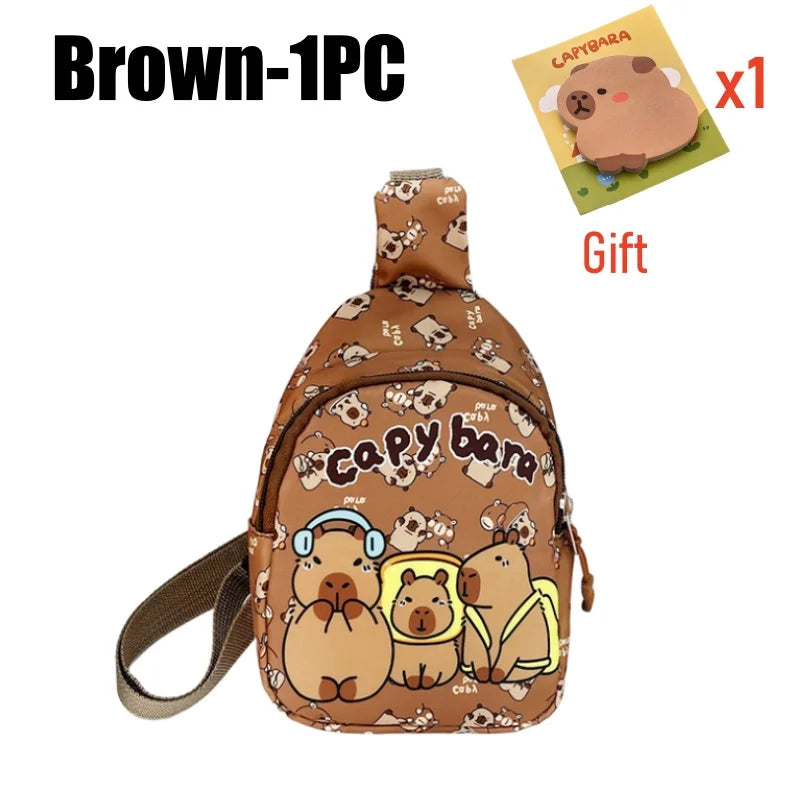 Capybara Plush Shoulder Bag – Mini Messenger/Coin Purse for Kids