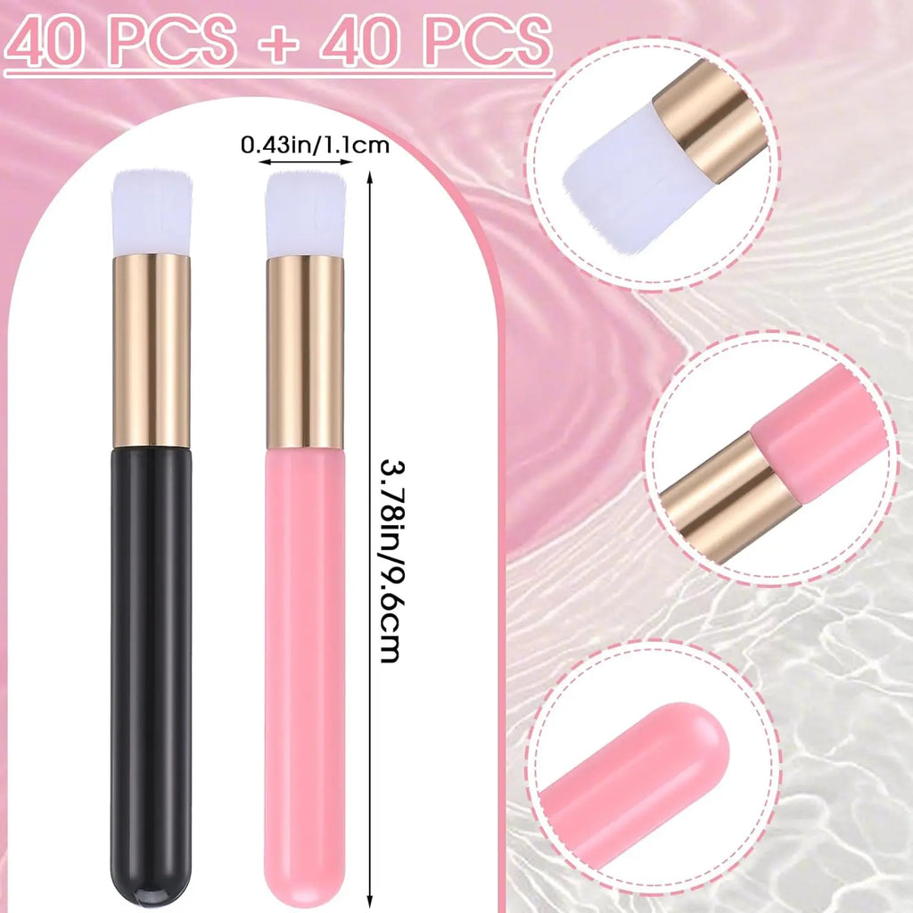80PCS Lash & Nose Brushes – 2-in-1 Extension Shampoo & Pore Cleaning, Deep Facial Cleaning Set