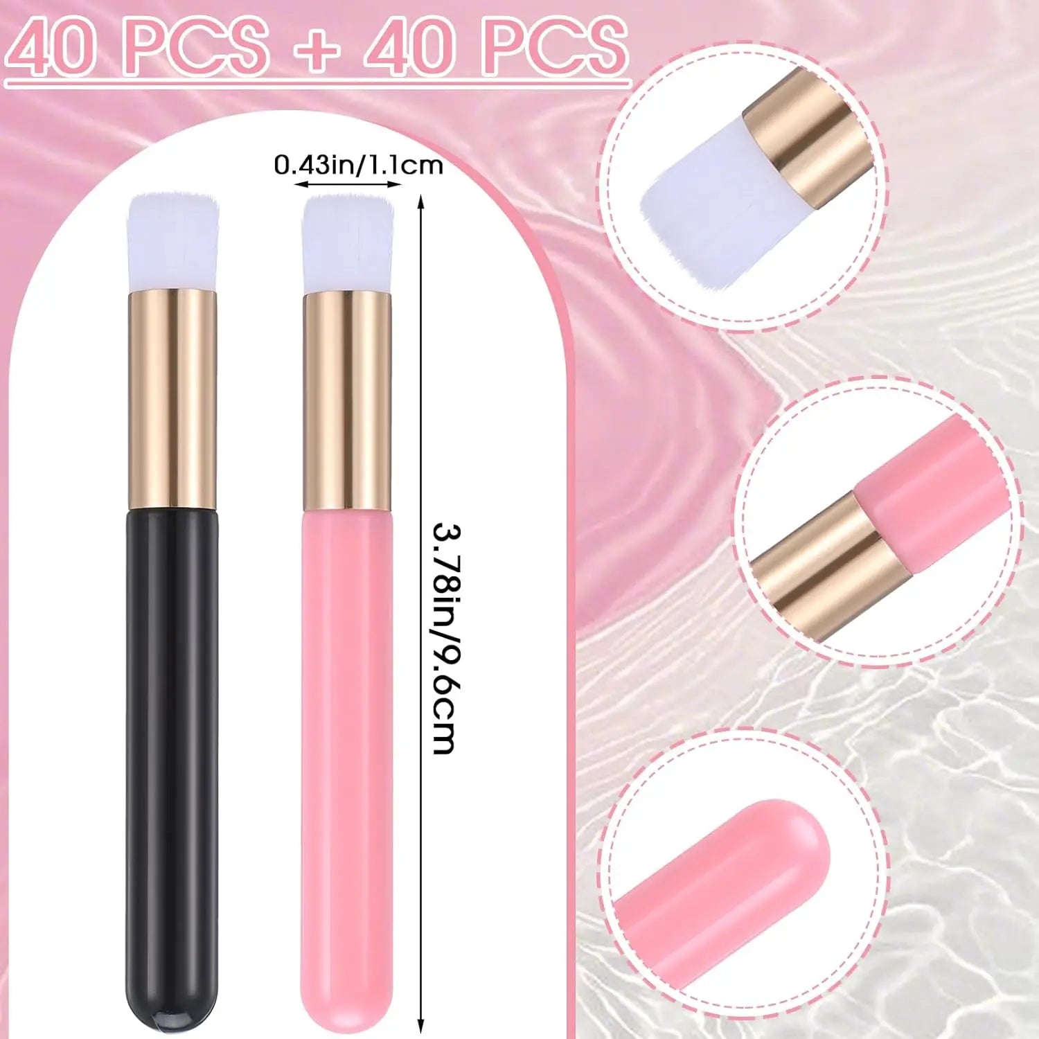 80PCS Lash & Nose Brushes – 2-in-1 Extension Shampoo & Pore Cleaning, Deep Facial Cleaning Set