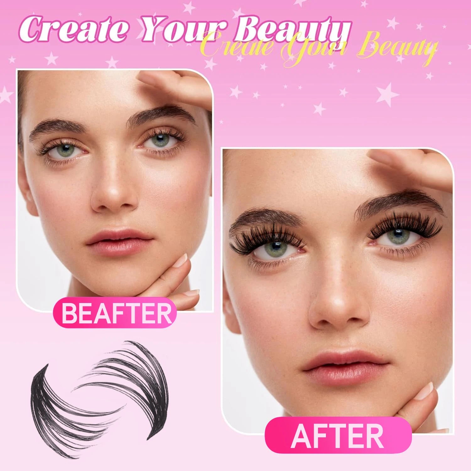 Cluster Lashes Kit – 320/600/790PCS, Mixed Lengths, Daily & Party Use