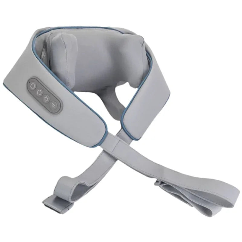 Wireless Electric Neck & Back Massager – Kneading, Shoulder & Trapezius Massage Pillow