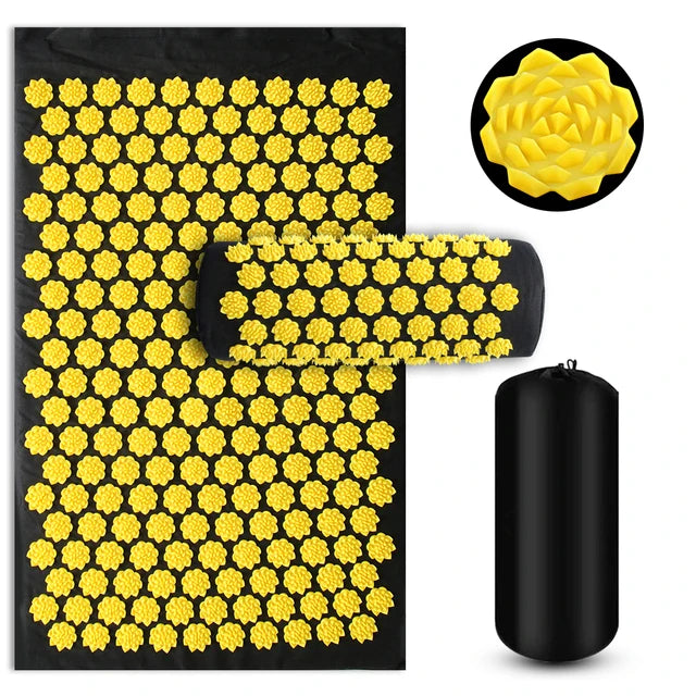 Acupressure Yoga Mat – Kuznetsov Applicator, Spikes Cushion, Foot & Body Massage