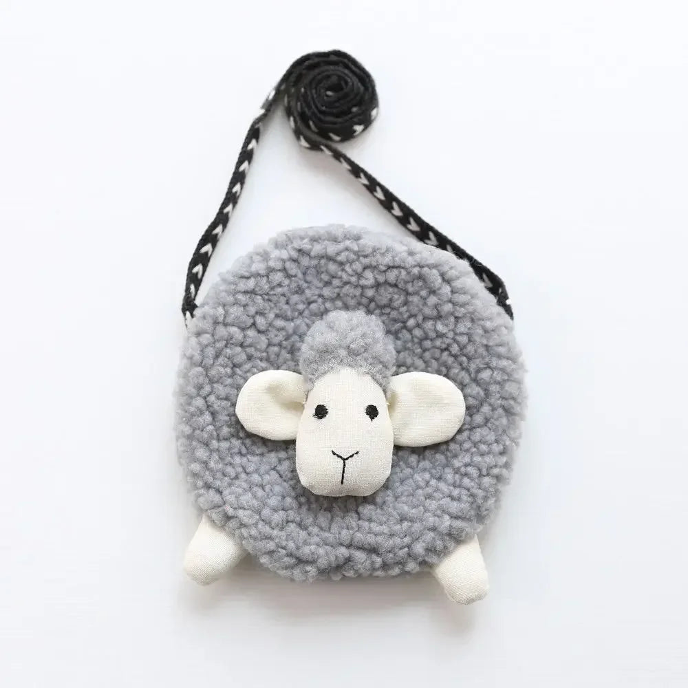 Sheep Plush Crossbody Bag – Mini Coin Purse for Girls & Kids