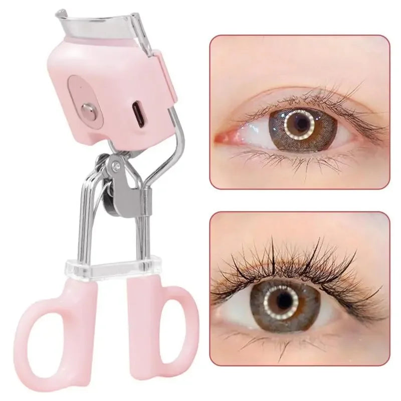 Electric Heated Eyelash Curler – Portable, Thermal, Long-Lasting Curl, Makeup Tool