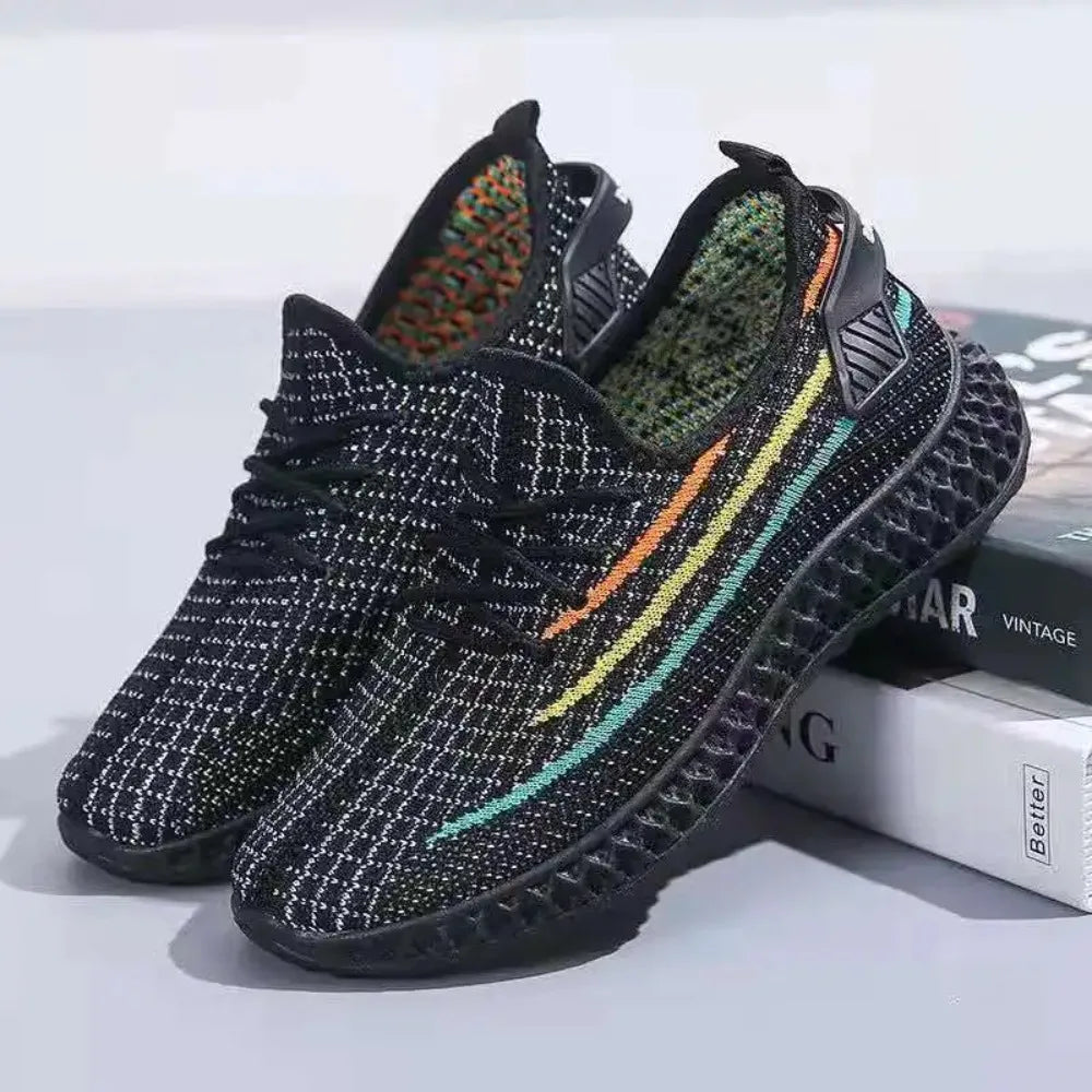 Women's Summer Woven Mesh Sneakers – Breathable Casual Sports Shoes