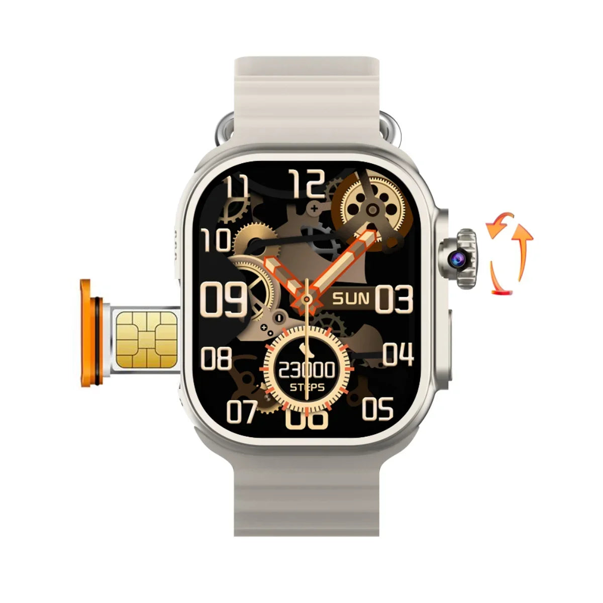 S9 Ultra 4G Smartwatch with 2.2'' AMOLED & Rotating Camera