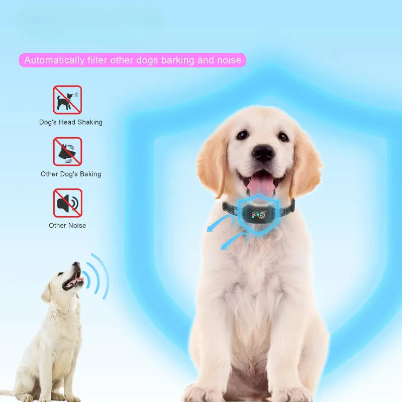 Anti-Bark Dog Training Collar – Electric, Waterproof, Vibration Stopper, Pet Accessories