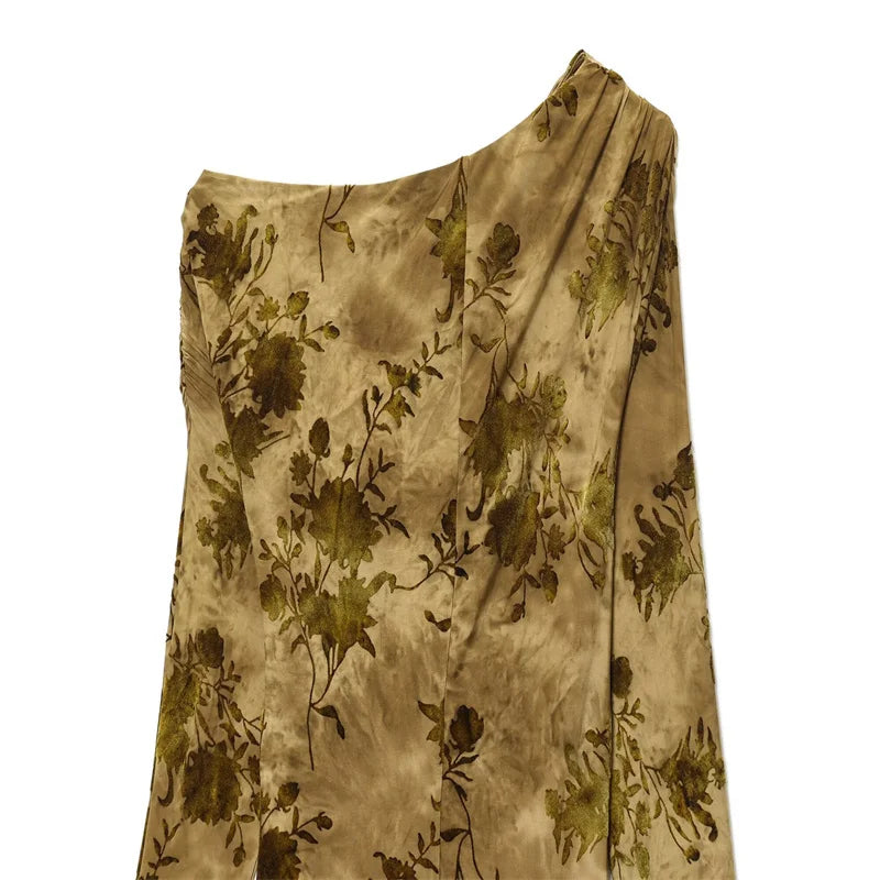 Fall Fashion Trend: Velvet Textured Pleated Dress